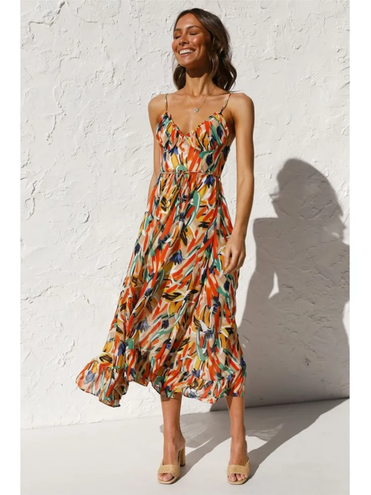 Faelia - Colorful Midi Dress - Image 6