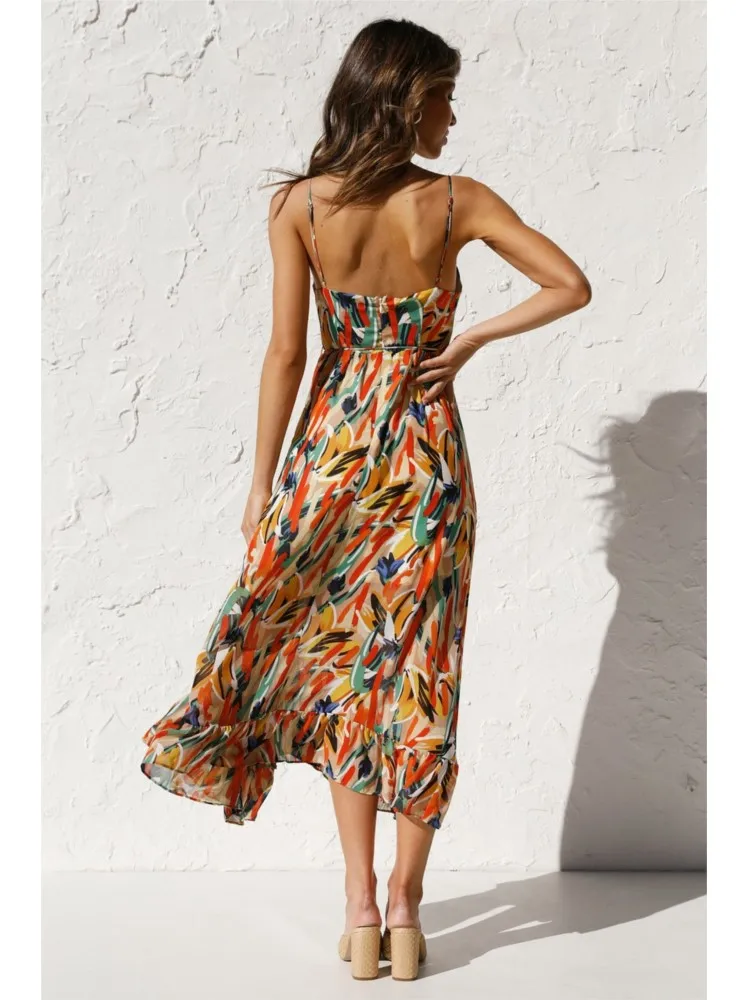 Faelia - Colorful Midi Dress - Image 7