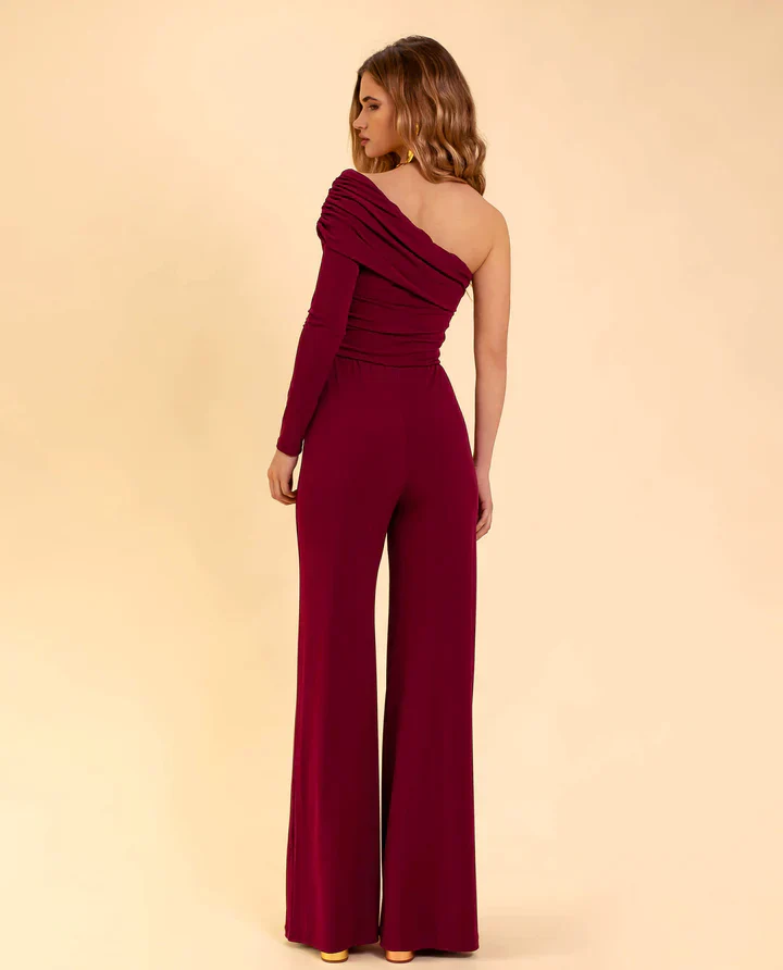 Fiona – Elegant One-Shoulder Jumpsuit for Women - Image 3