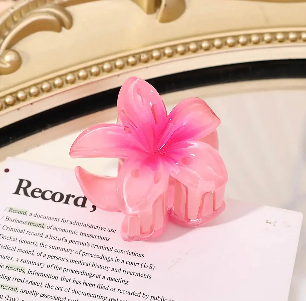 Ladies Hair Clip – Floral Design – Sturdy Closure – Fashionable Hair Accessory - Image 4
