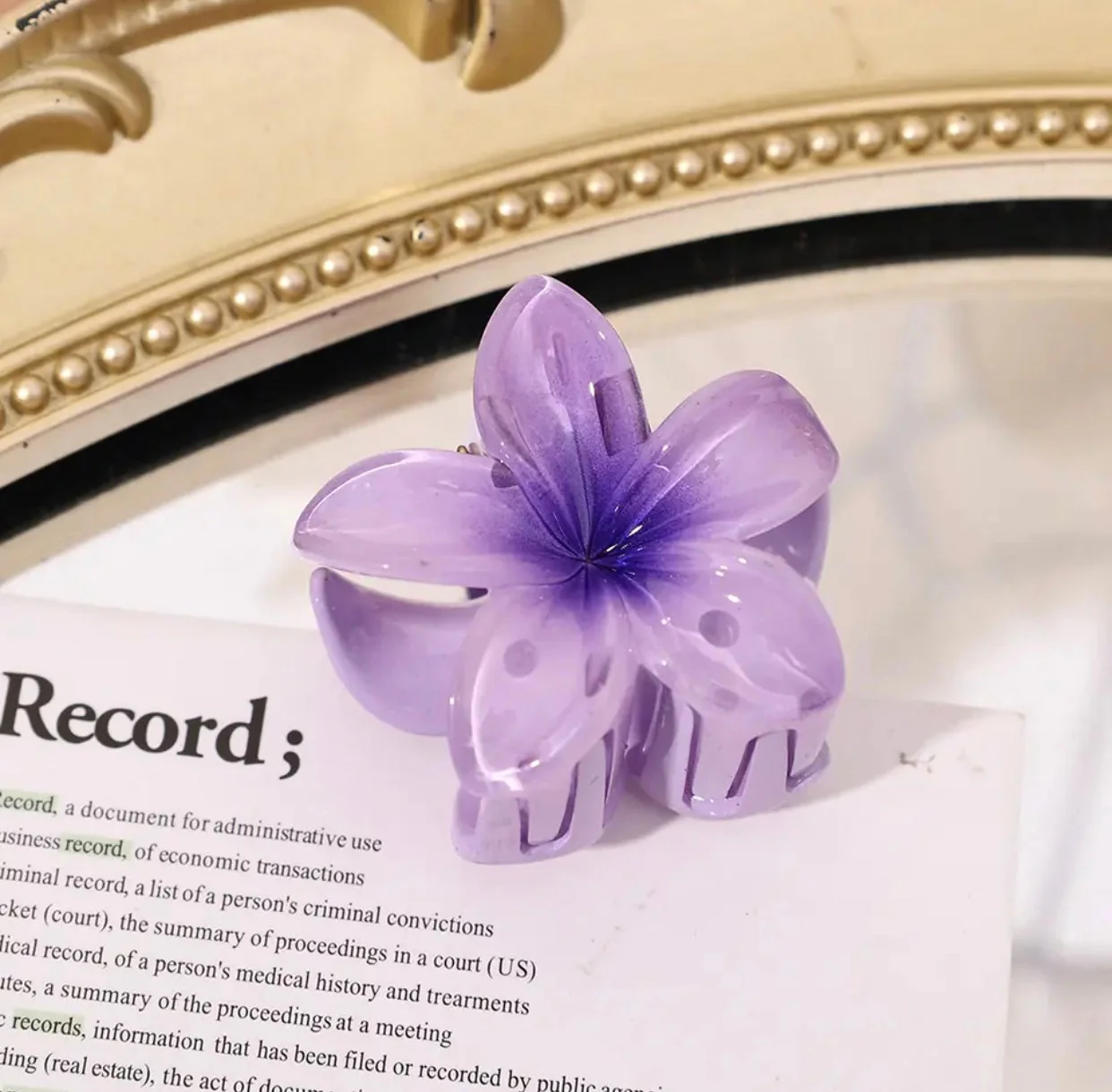 Ladies Hair Clip – Floral Design – Sturdy Closure – Fashionable Hair Accessory - Image 6