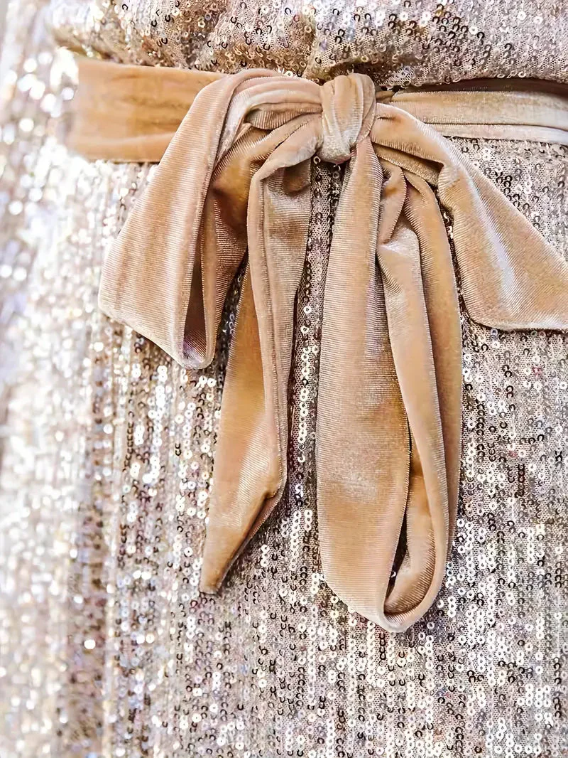 Fola | Mini Dress with Sequins - Image 3