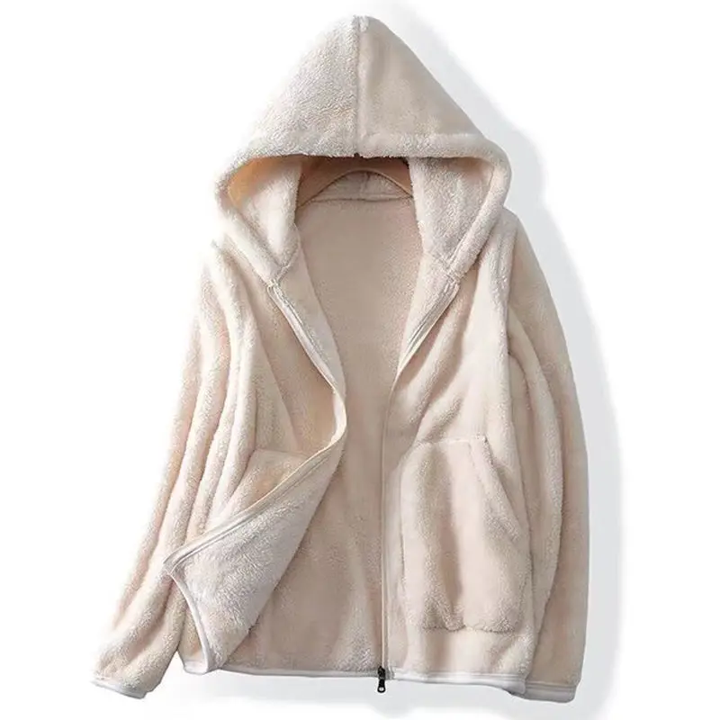 Freya Relaxed Fit Hooded Jacket | Zip Closure Patch Pockets Jacket - Image 2
