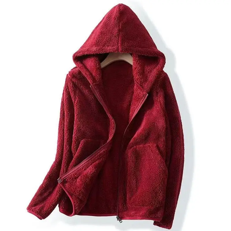 Freya Relaxed Fit Hooded Jacket | Zip Closure Patch Pockets Jacket - Image 3