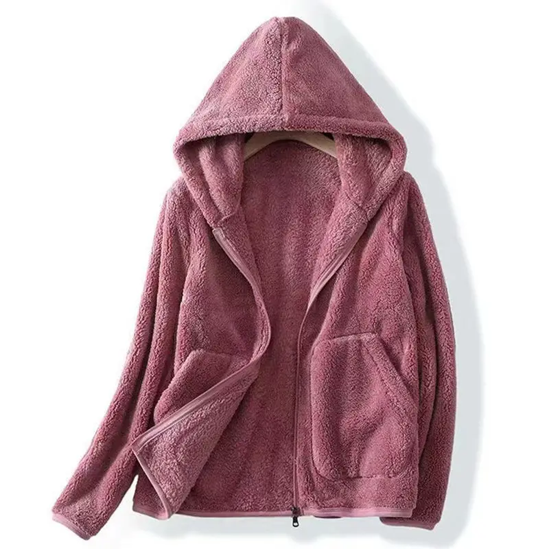 Freya Relaxed Fit Hooded Jacket | Zip Closure Patch Pockets Jacket - Image 5
