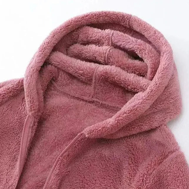 Freya Relaxed Fit Hooded Jacket | Zip Closure Patch Pockets Jacket - Image 6
