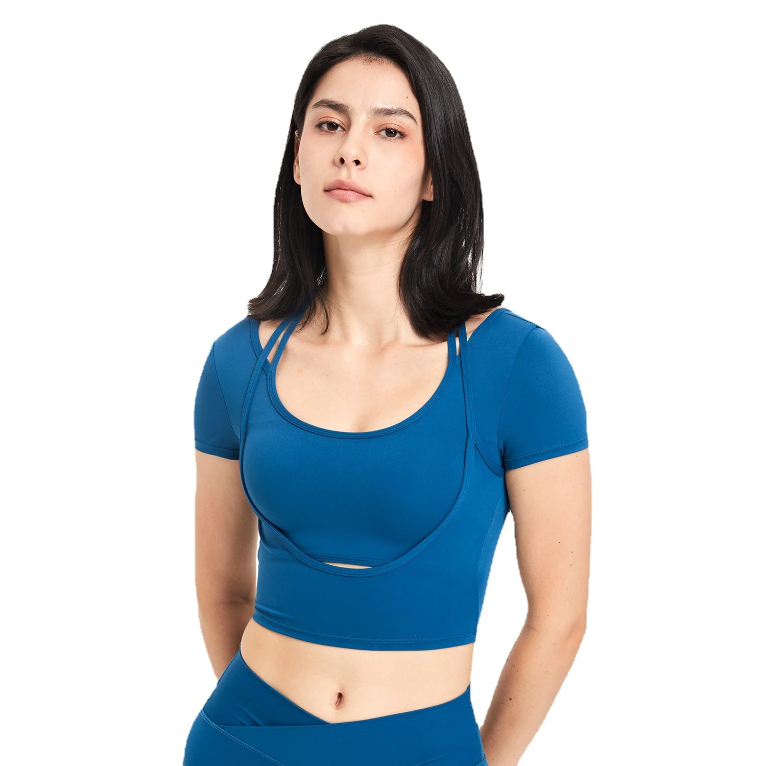 Functional Sport Crop Top with Stylish Details - Image 6