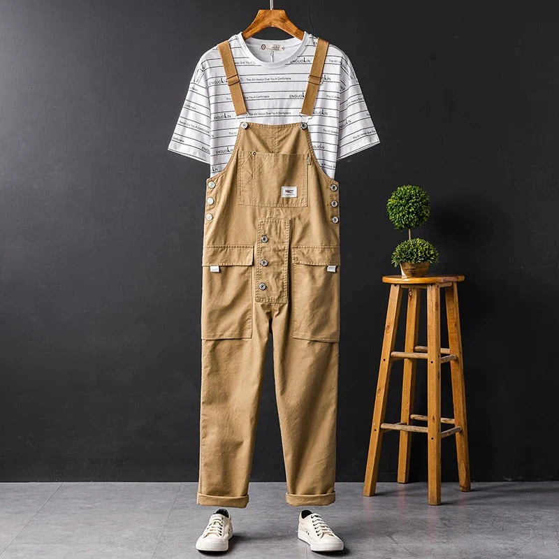 Garden Overalls – Adjustable Shoulder Straps – Cotton – Multiple Pockets – Straight Legs - Image 4