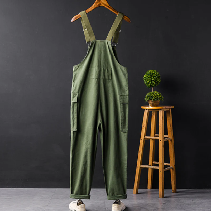 Garden Overalls – Adjustable Shoulder Straps – Cotton – Multiple Pockets – Straight Legs - Image 7