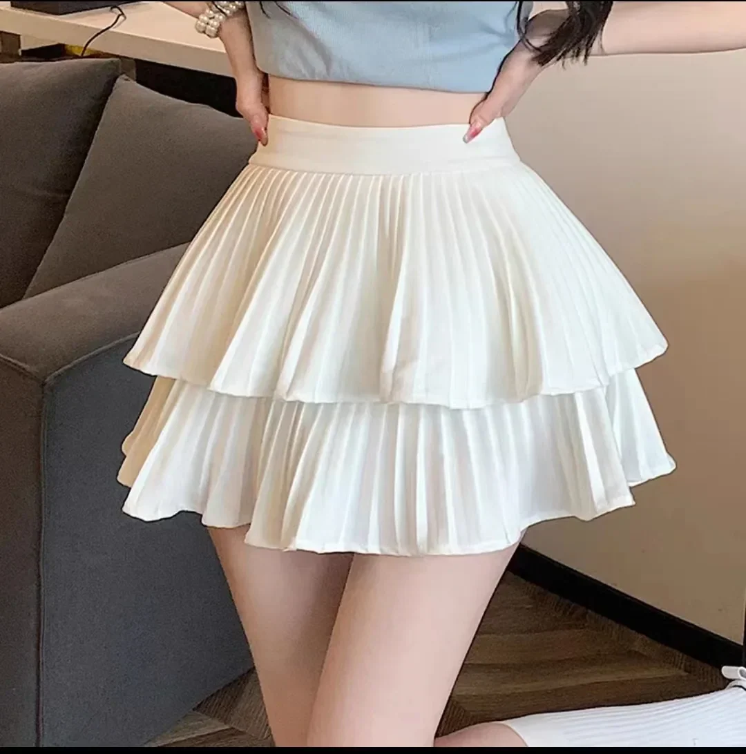 Layered pleated mini skirt - Image 4