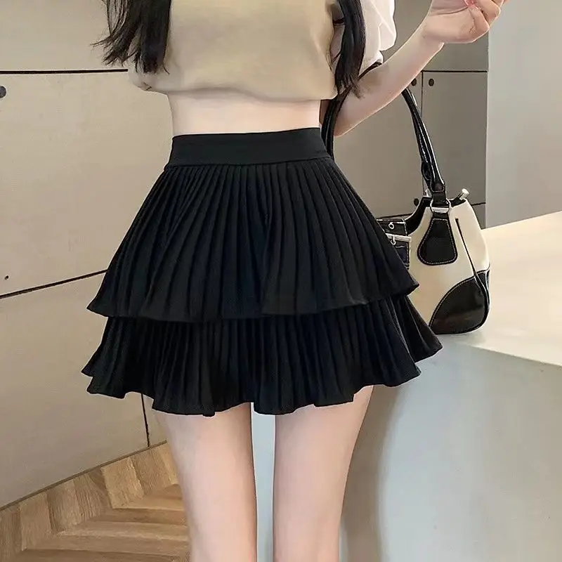 Layered pleated mini skirt - Image 8