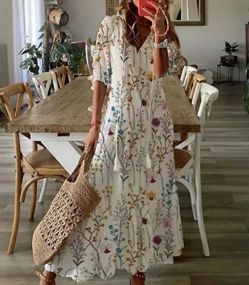 Genoveva | Bohemian Women's Dress - Image 4