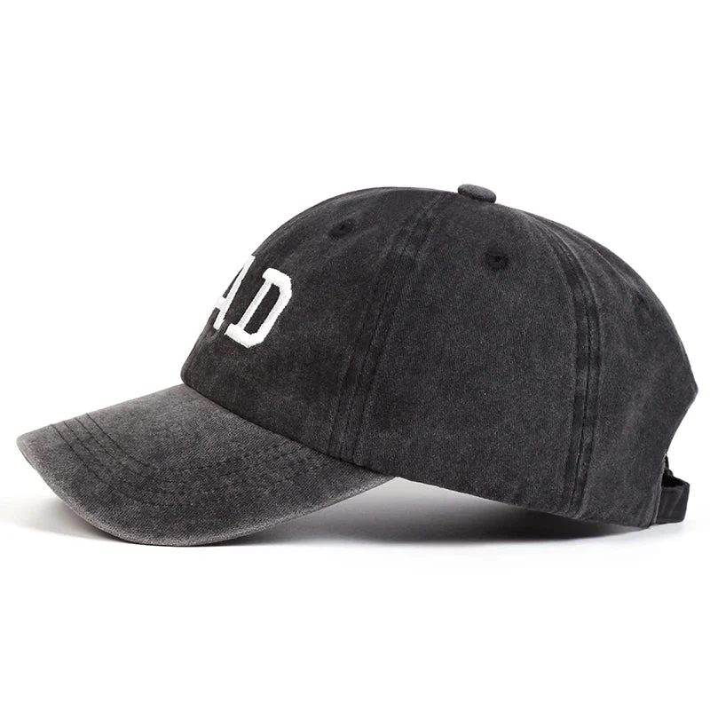 George Relaxed Fit Baseball Cap | Embroidered Washed Effect Cap - Image 3