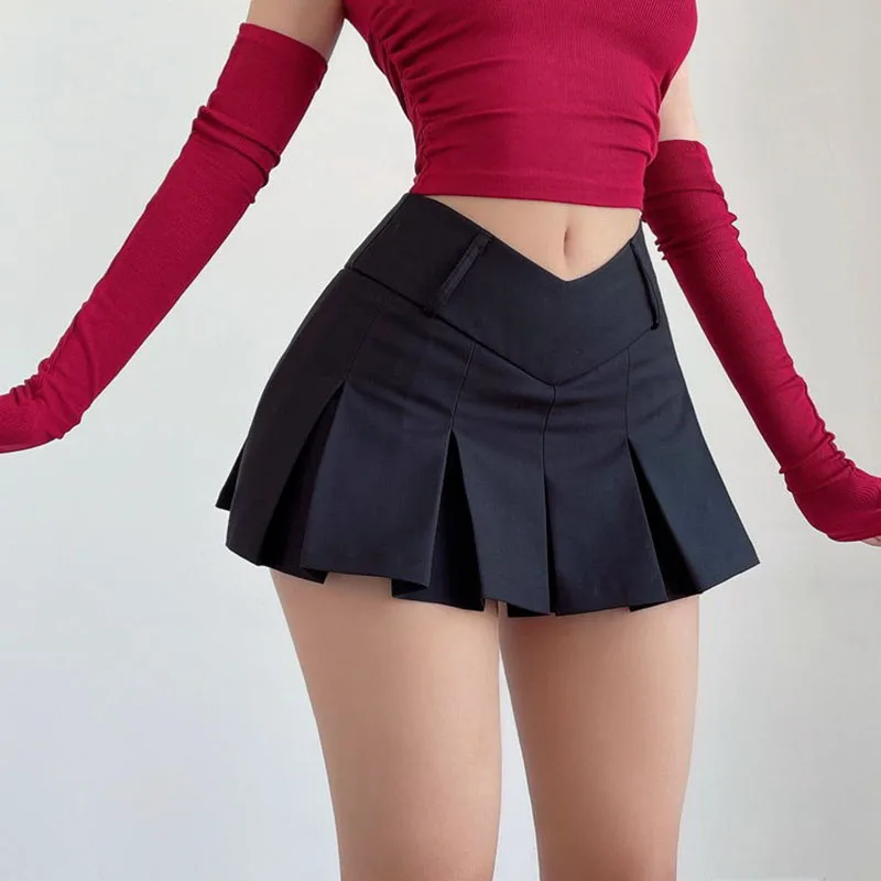 Pleated high-waist mini skirt - Image 5