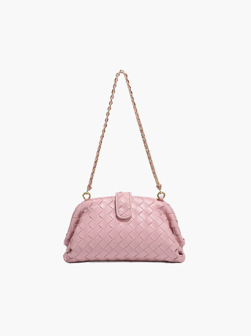 Woven shoulder bag for women - leather and elegant bag - Image 7