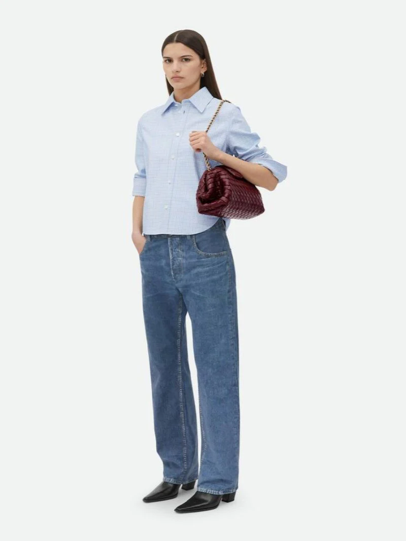 Woven shoulder bag for women - leather and elegant bag - Image 9
