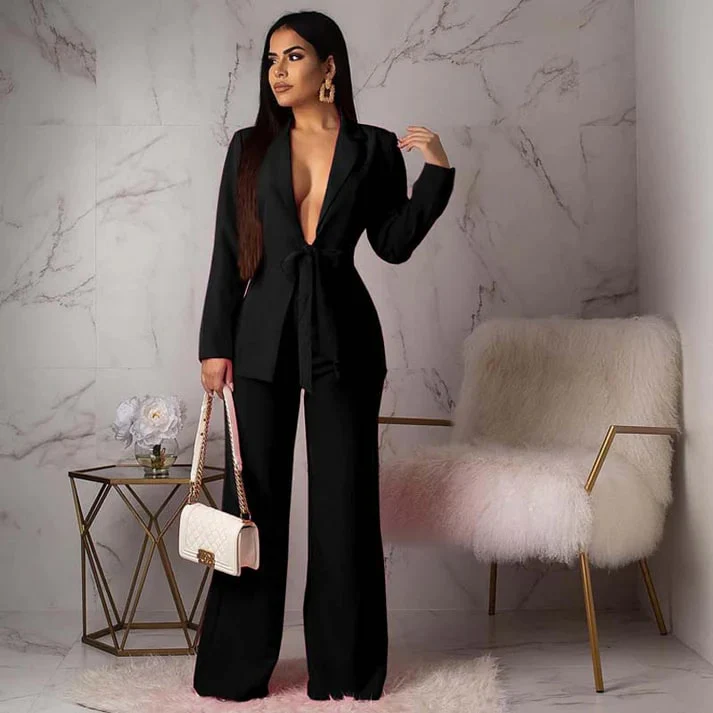 Giselle - Elegant Two-Piece Blazer Set for Ladies - Image 2