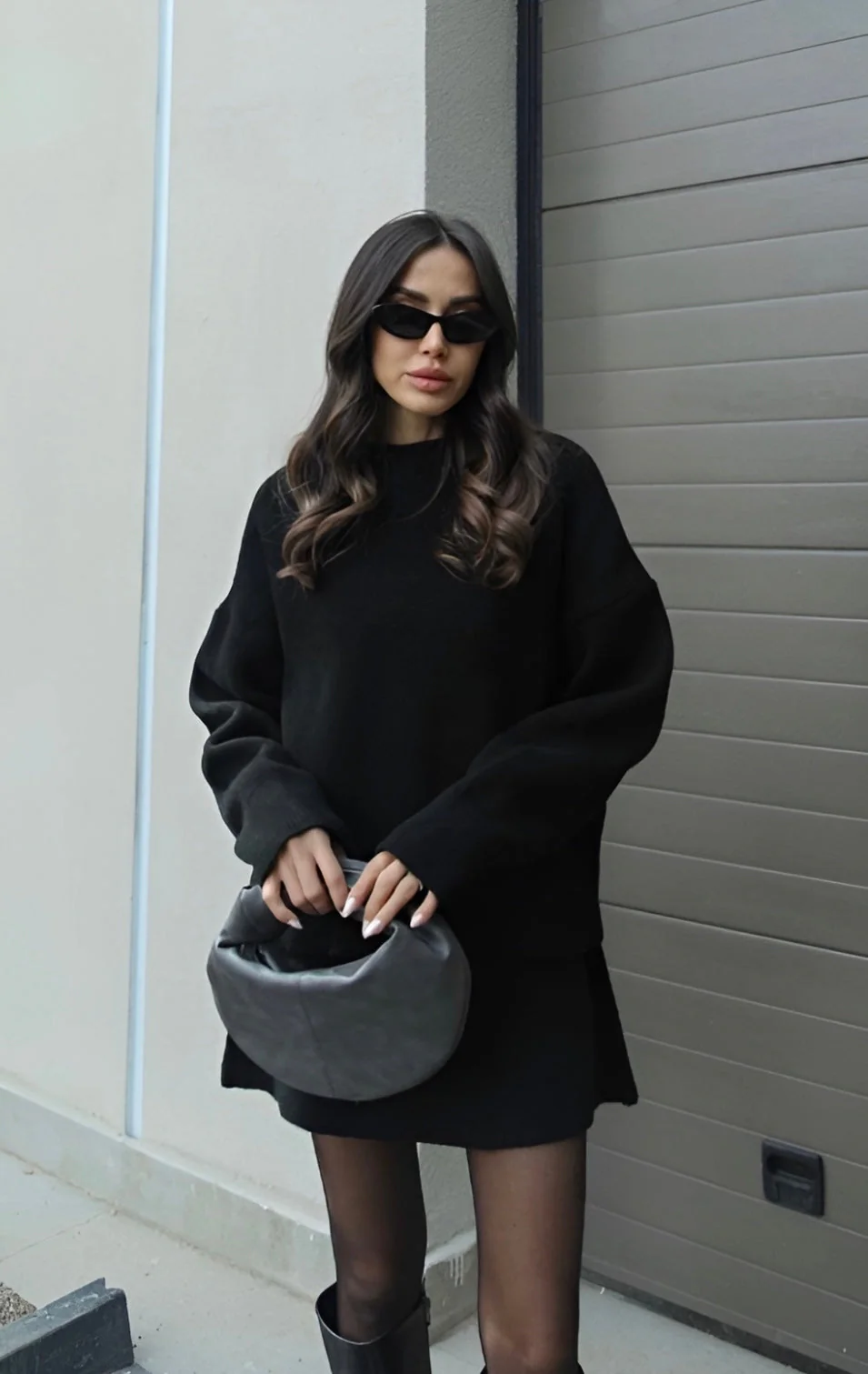 Ladies Set - Knitted Sweater with Oversized Fit - Miniskirt - Comfortable Casual Look - Image 4