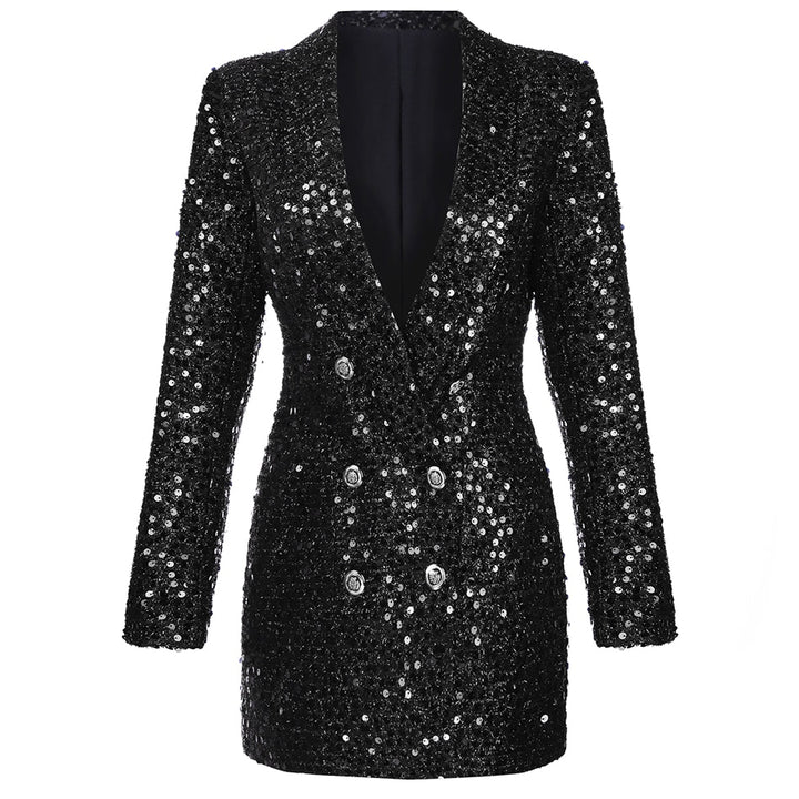 Harper Glitter Blazer Dress - Image 2