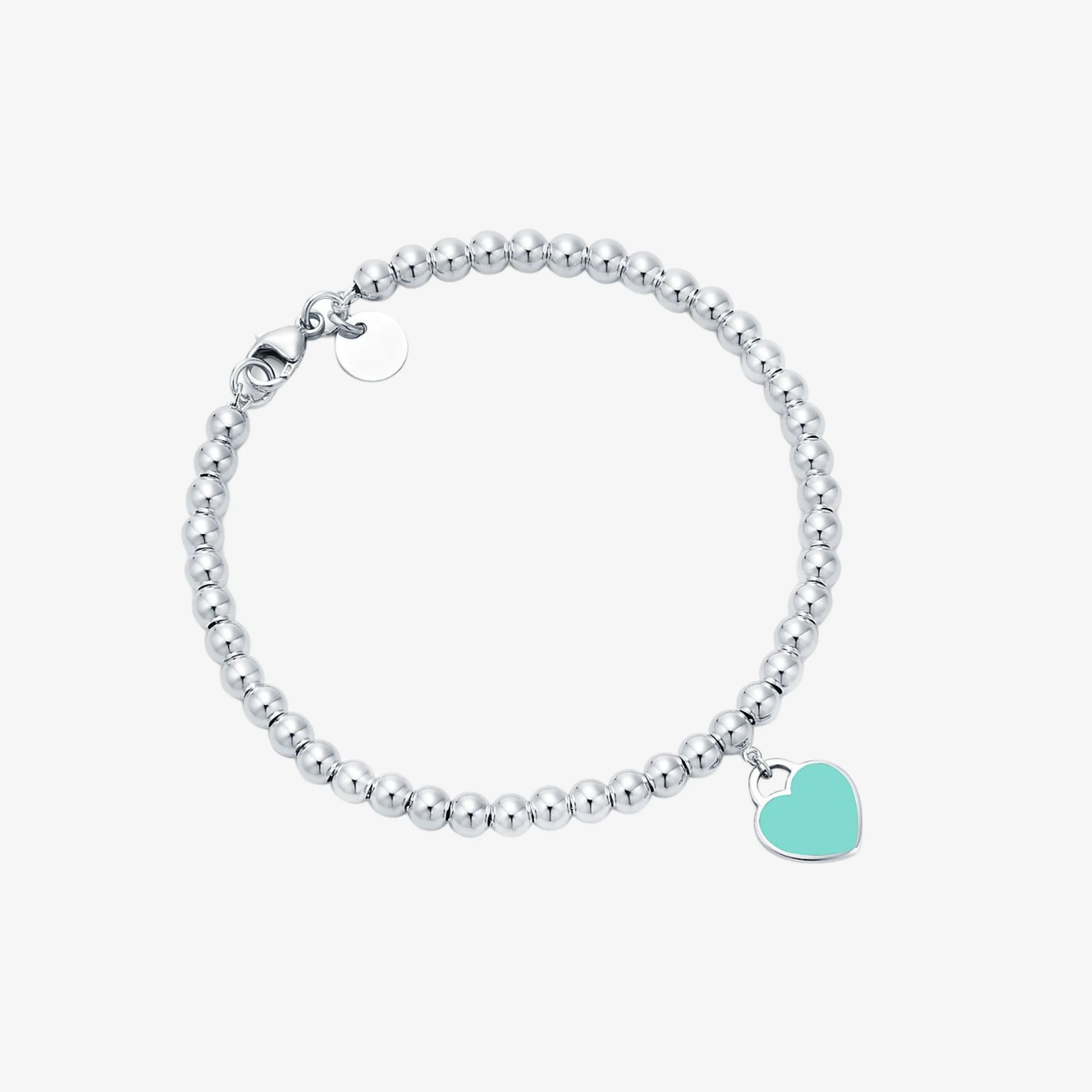 Ladies Bracelet – Metal Beads – Heart-Shaped Charm – Adjustable Clasp - Image 3