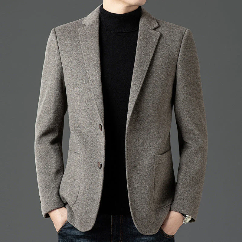 Men's Blazer – Slim Fit – Wool – Two Buttons – Notch Lapel – Business Casual - Image 3