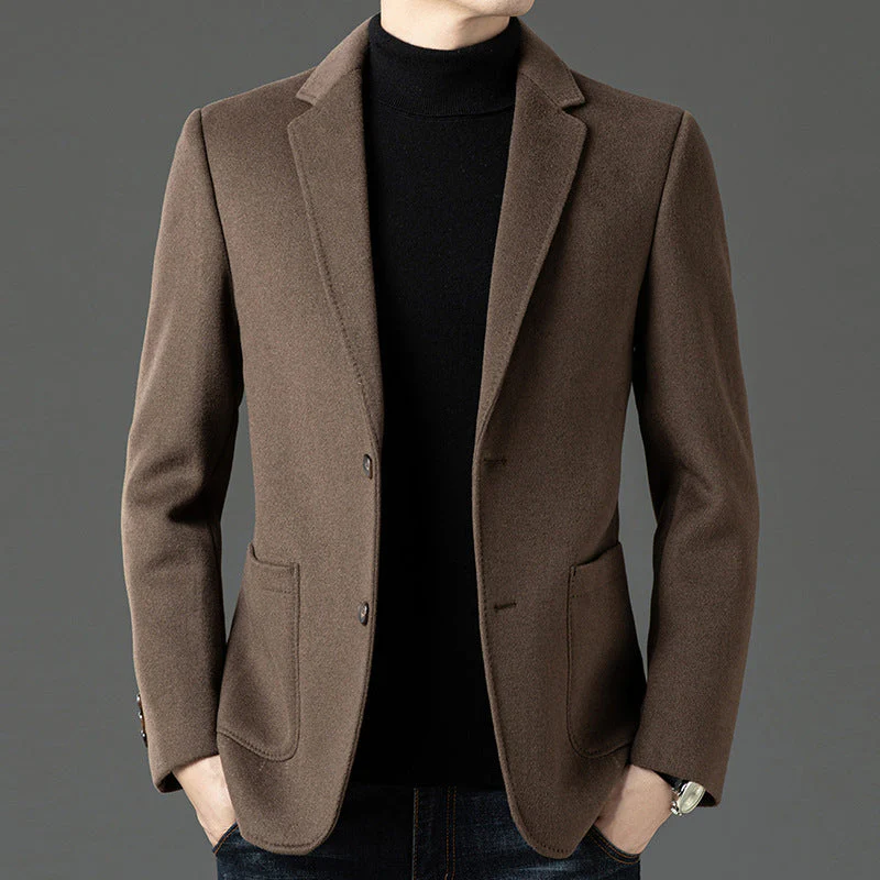Men's Blazer – Slim Fit – Wool – Two Buttons – Notch Lapel – Business Casual - Image 4