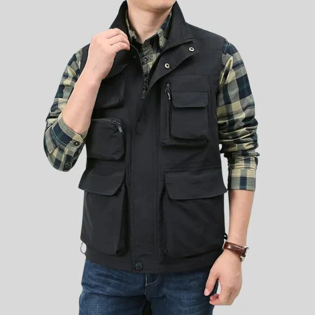 Men's Cargo Bodywarmer – Regular Fit – Water-Repellent Fabric – Multiple Pockets - Image 2