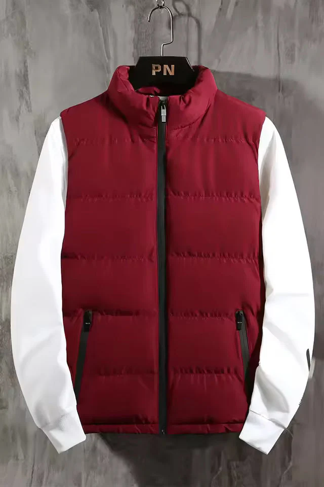 Men's Bodywarmer – Padded – Regular Fit – Windproof – High Collar – Zipper - Image 3