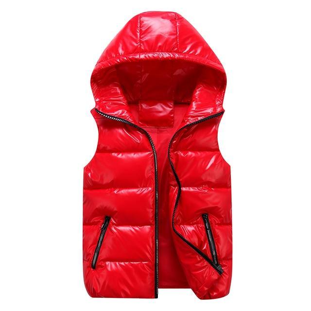 Men's Bodywarmer – Relaxed Fit – Padded Hood – Shiny Insulation – Windproof - Image 5