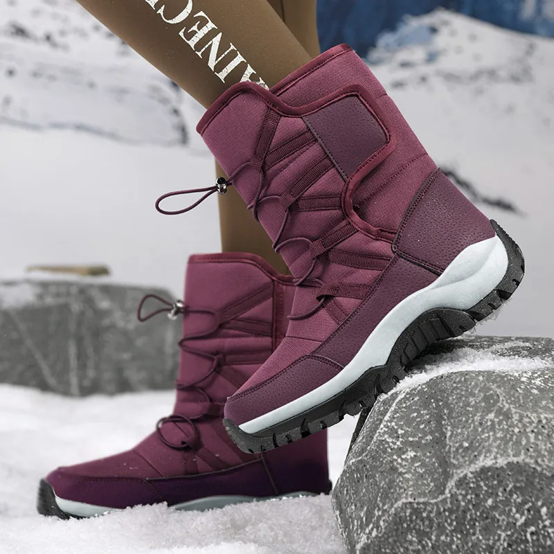 Men's boots – Water-repellent – Lined interior – Mid-height – Profiled sole - Image 3