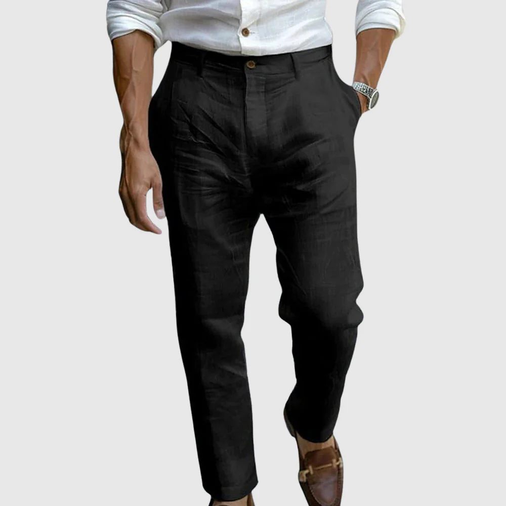 Men's Pants – Classic Fit – Straight Leg – Naturally Breathable – Flat Front - Image 2