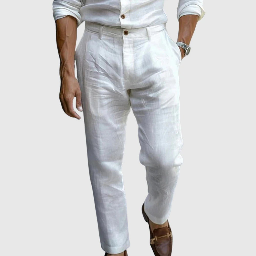 Men's Pants – Classic Fit – Straight Leg – Naturally Breathable – Flat Front - Image 4