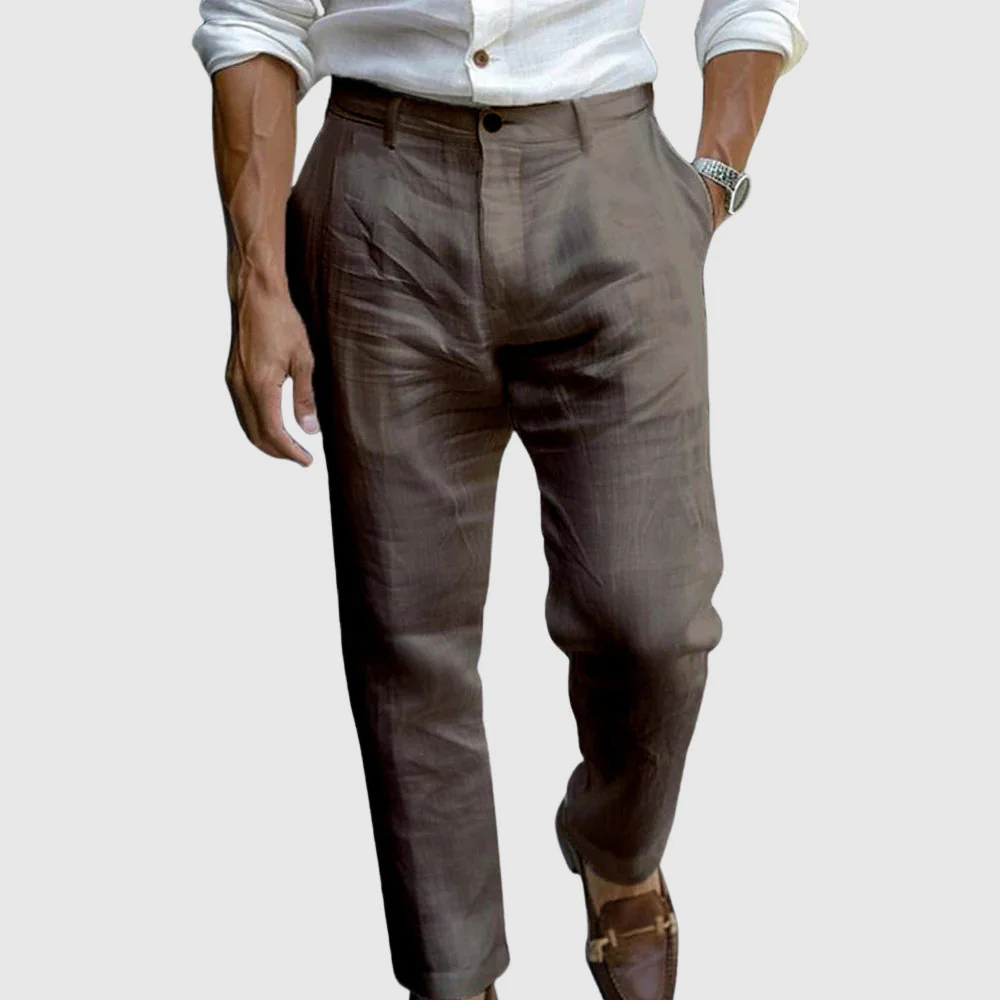Men's Pants – Classic Fit – Straight Leg – Naturally Breathable – Flat Front - Image 5