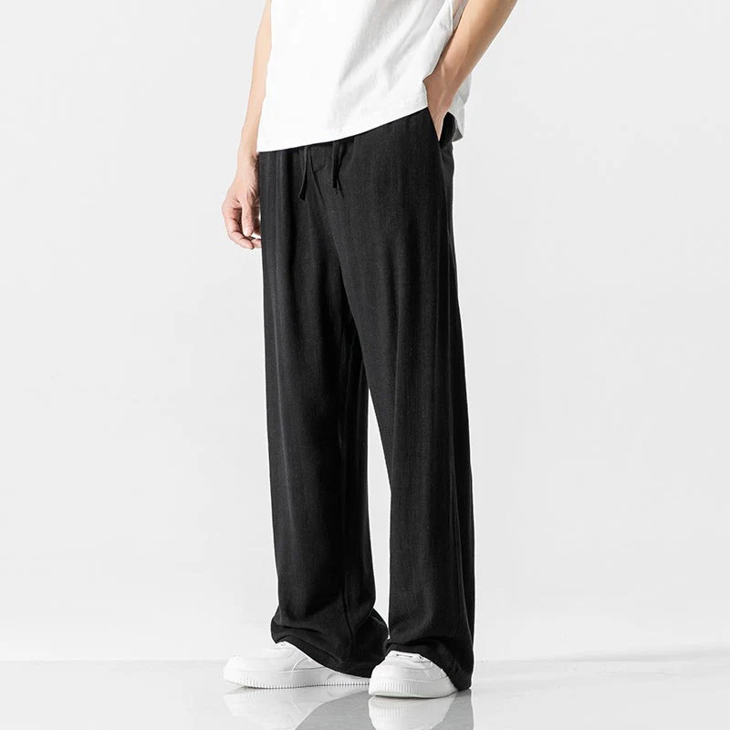 Men's Pants – Loose Fit – Breathable Material – Long Length – Drawstring Waist - Image 5