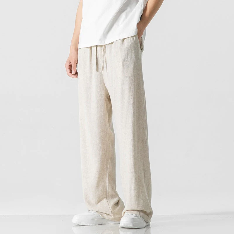 Men's Pants – Loose Fit – Breathable Material – Long Length – Drawstring Waist - Image 6