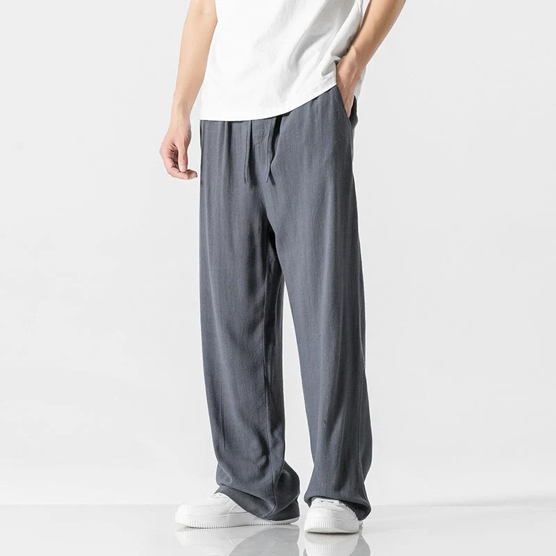 Men's Pants – Loose Fit – Breathable Material – Long Length – Drawstring Waist - Image 7