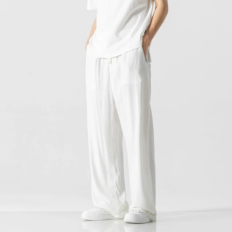 Men's Pants – Loose Fit – Breathable Material – Long Length – Drawstring Waist - Image 8