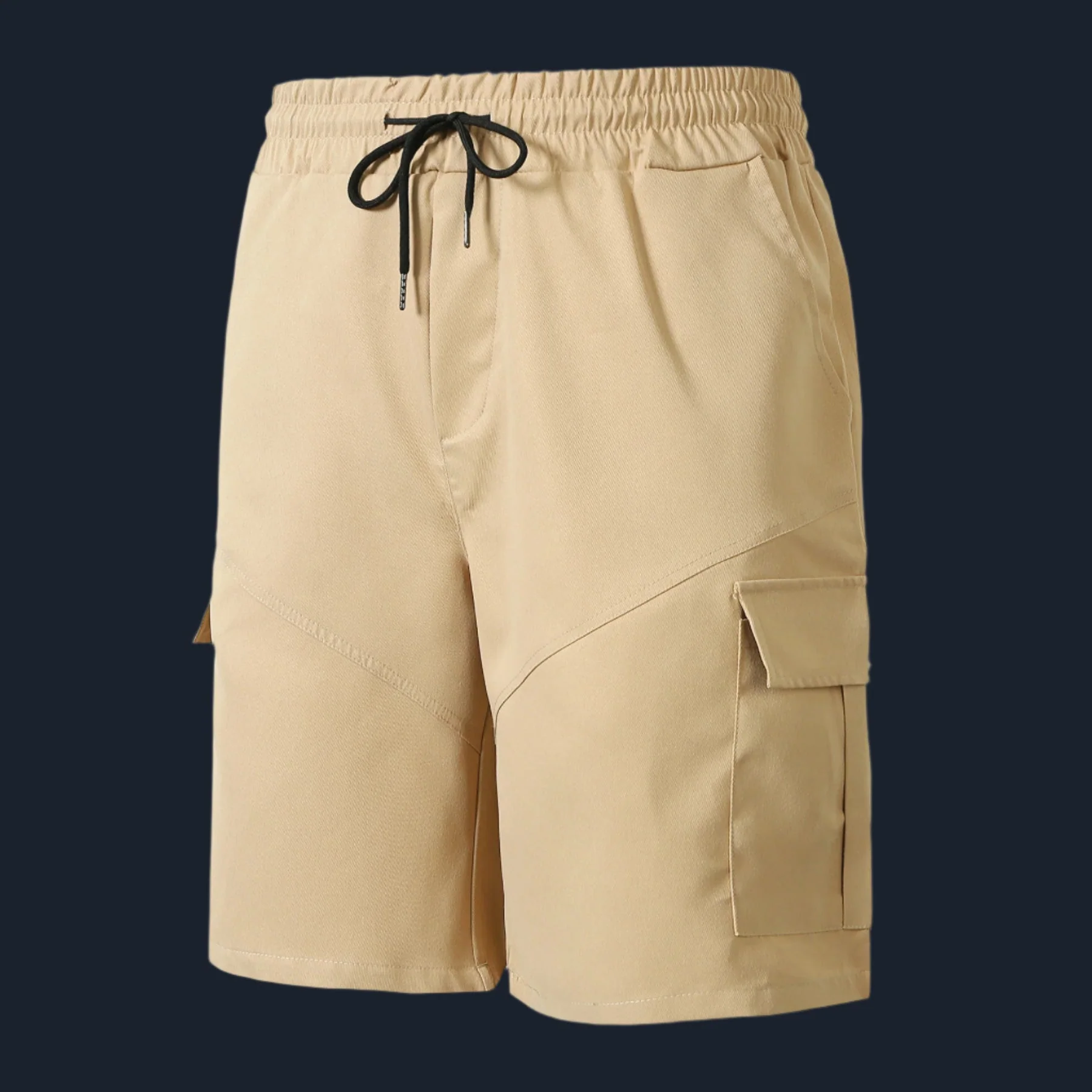 Men's Cargo Shorts – Relaxed Fit – Natural Fabrics – Knee-Length – Adjustable Waist - Image 4