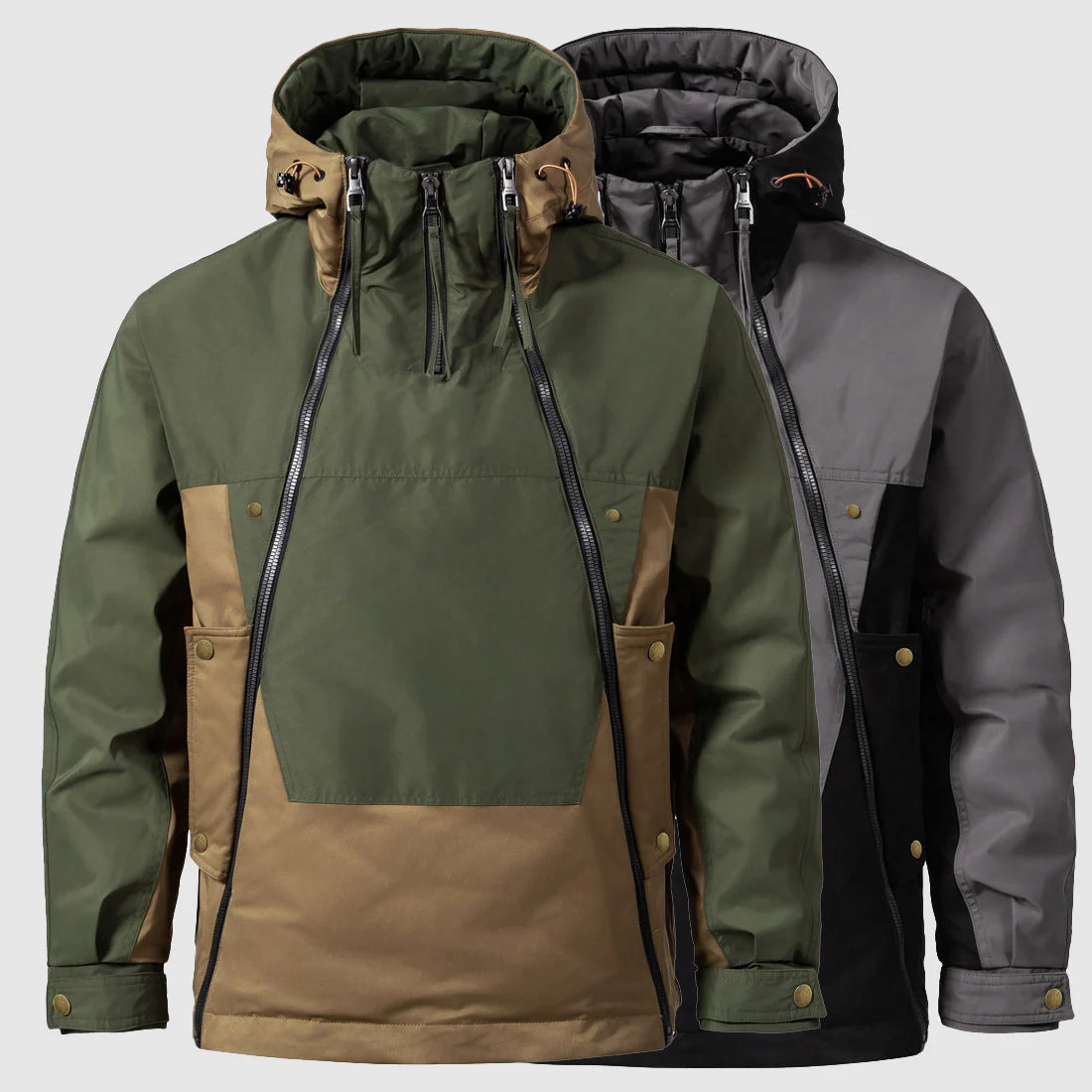 Men's Down Jacket – Regular Fit – Windproof – Lined Hood – Large Pockets - Image 4