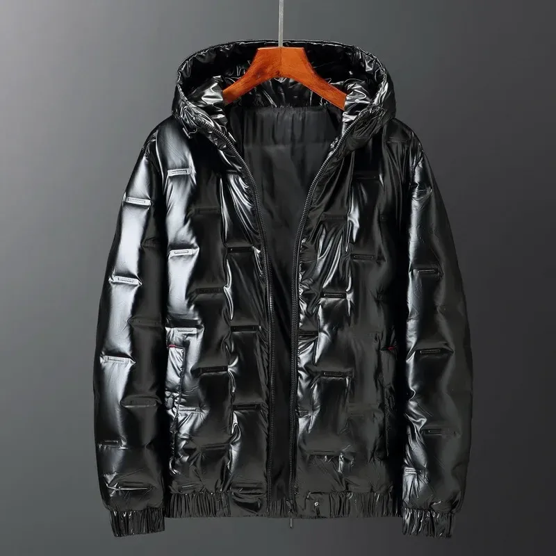 Men's Down Jacket – Regular Fit – Padded – Hood – Water-Repellent – Hip Length - Image 3