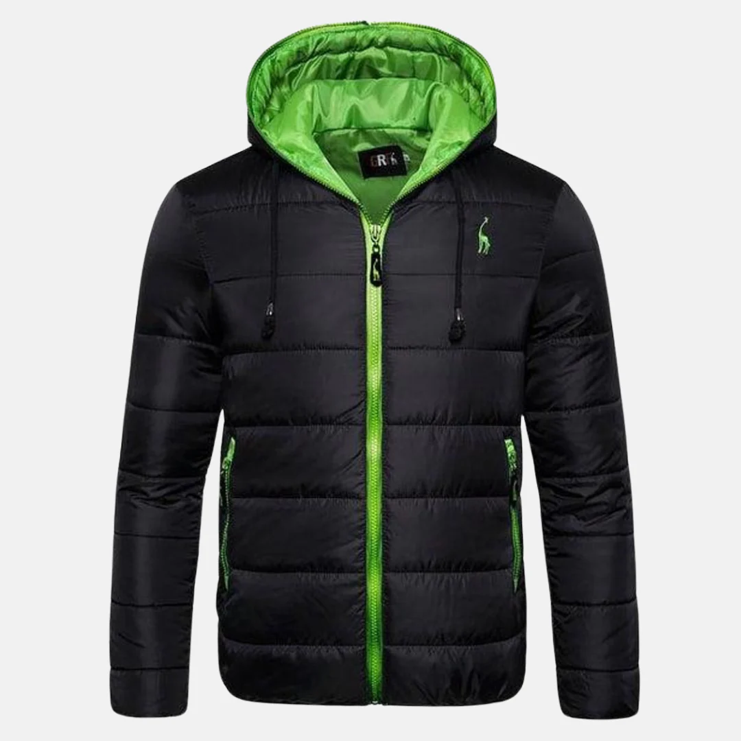Men's Down Jacket – Regular Fit – Water-Repellent – Lined – With Hood and Zipper - Image 3