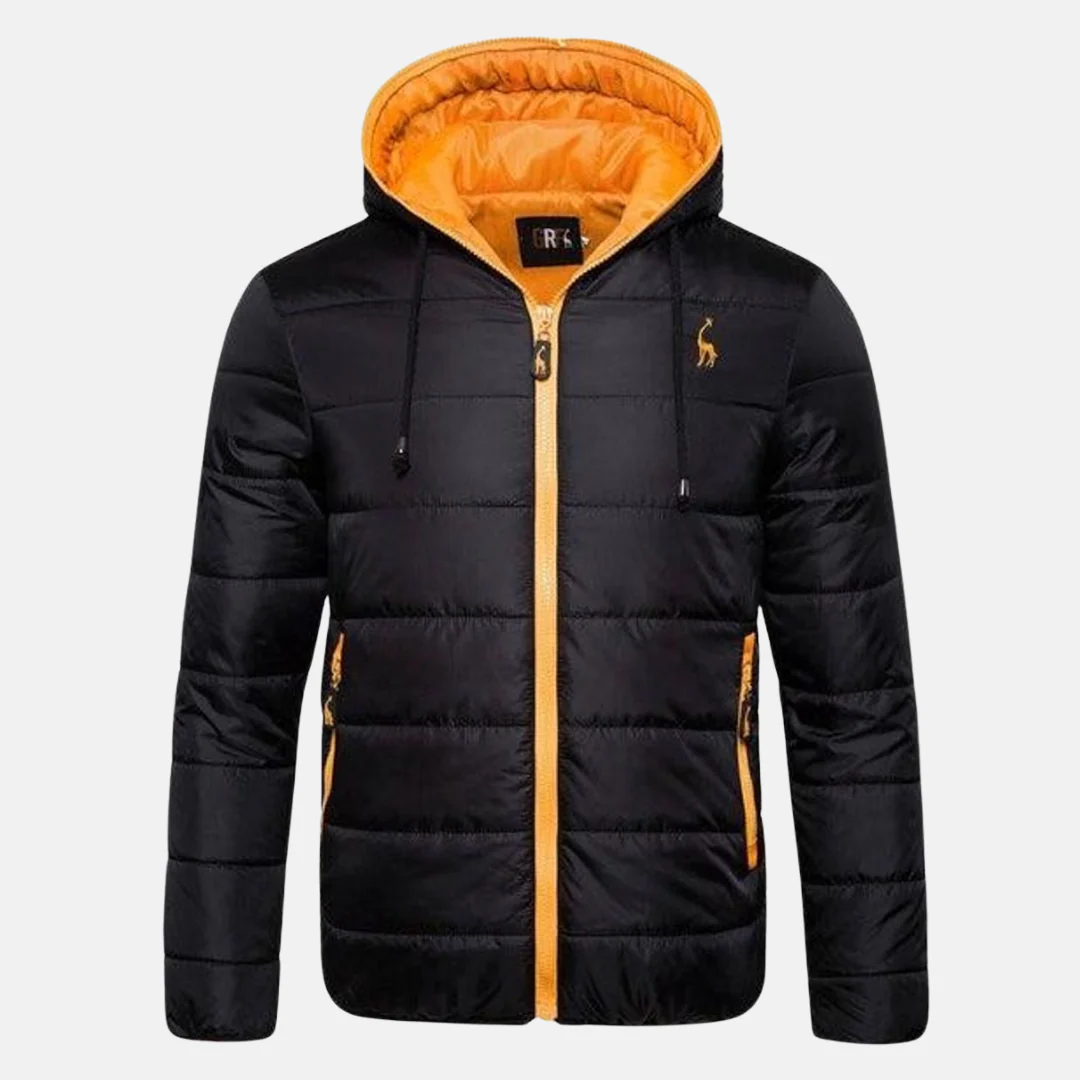 Men's Down Jacket – Regular Fit – Water-Repellent – Lined – With Hood and Zipper - Image 4