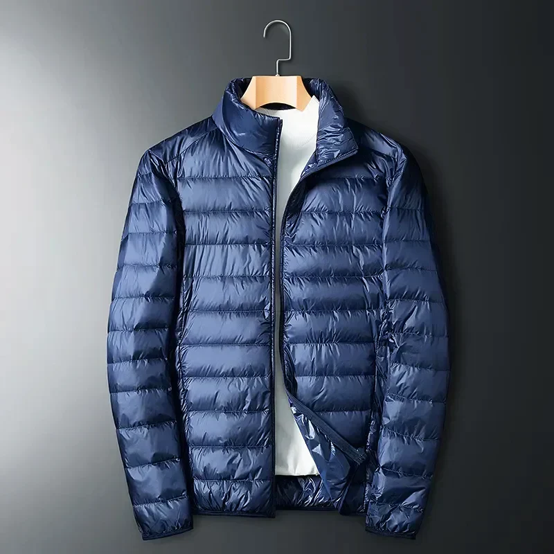Men's Down Jacket – Regular Fit – Water-repellent – Padded – Hip-length – Zipper Closure - Image 3