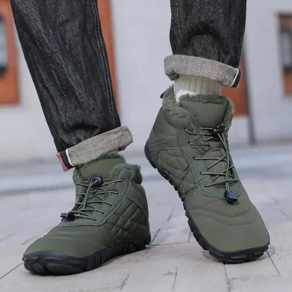 Men's Ankle Boots – Padded Lining – Quick Closure System – Grip Sole – Warm Lined - Image 3