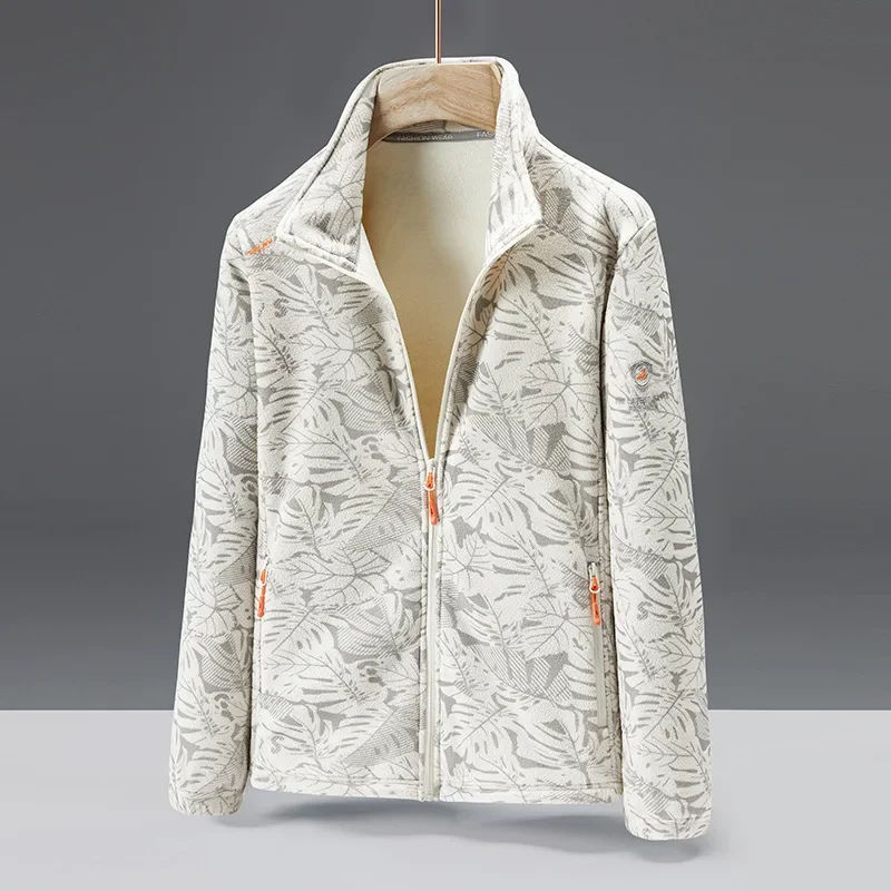 Men's Fleece Jacket – Regular Fit – High Collar – Zip Pockets – Soft Fabric - Image 4