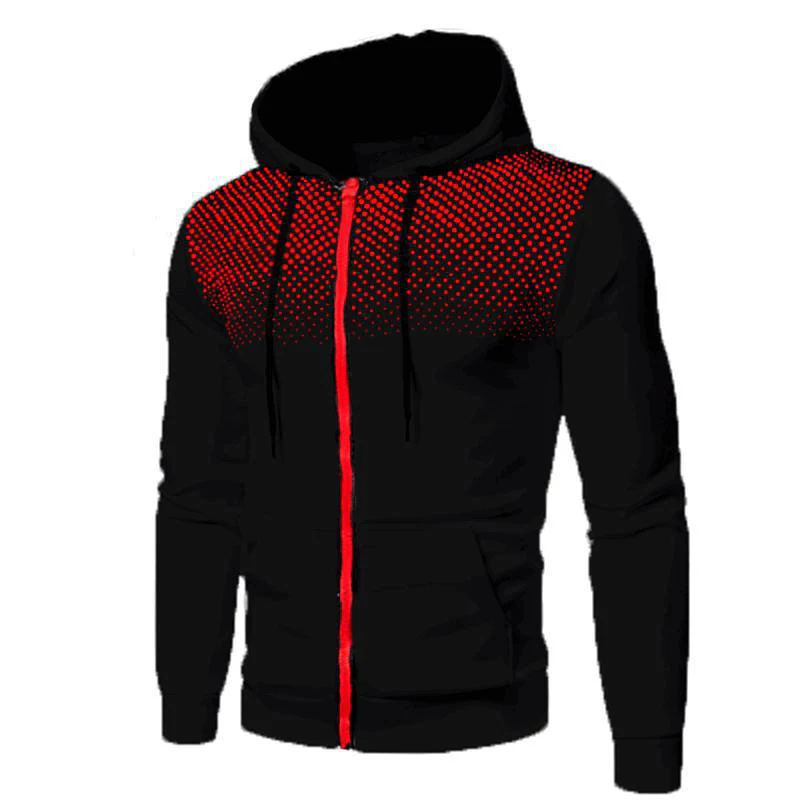 Men's Knitted Cardigan with Hood – Slim Fit – Soft Fabric – Zipper Closure – Casual - Image 3