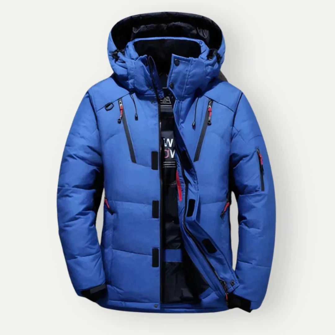 Men's Padded Jacket – Regular Fit – Water-repellent – Hood – Zip Pockets - Image 2