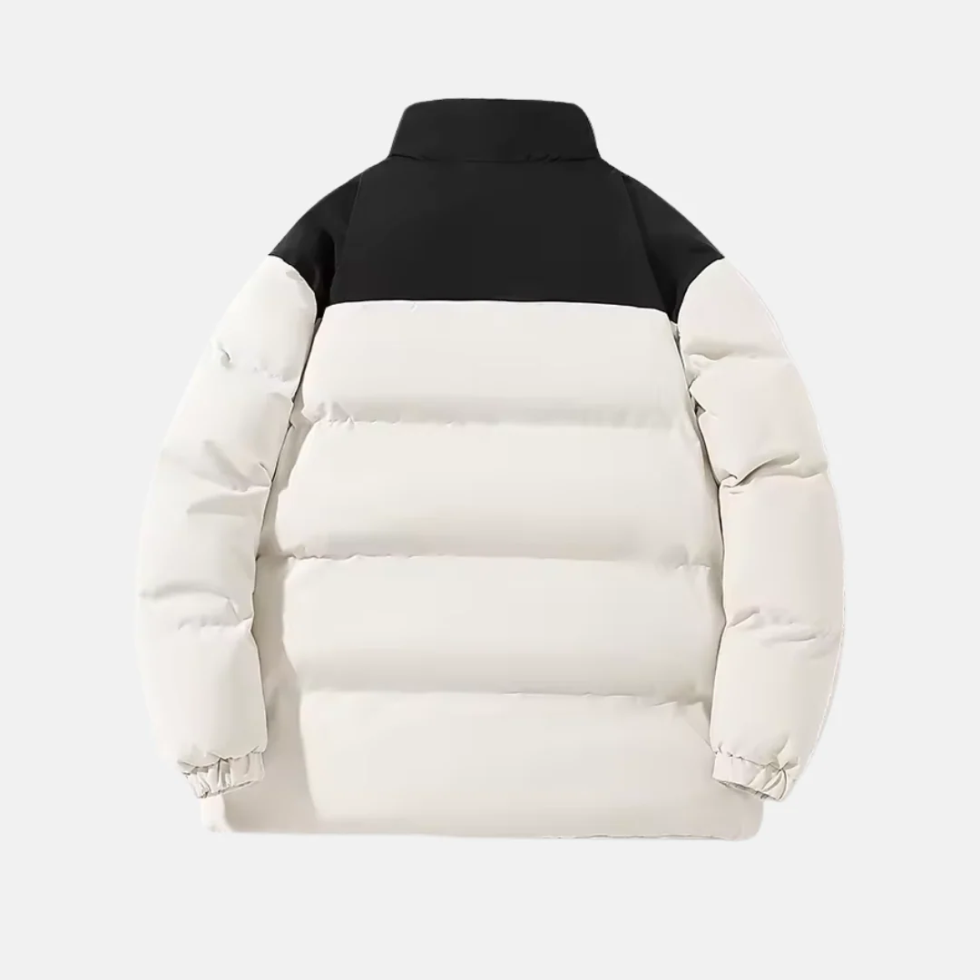 Men's Padded Jacket – Relaxed Fit – Lightweight Warm – Stand Collar – Zipper Closure - Image 2