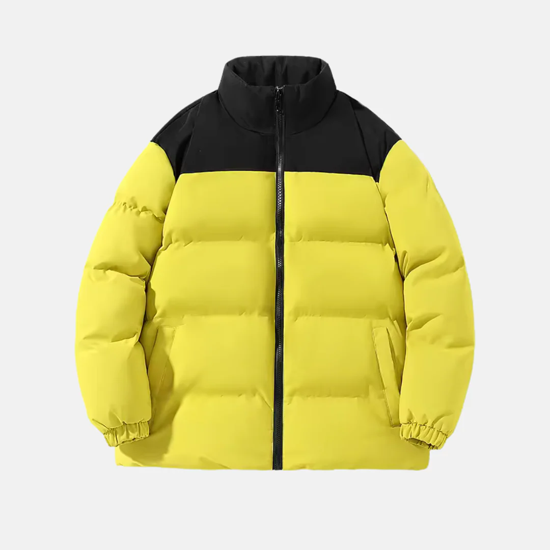 Men's Padded Jacket – Relaxed Fit – Lightweight Warm – Stand Collar – Zipper Closure - Image 5