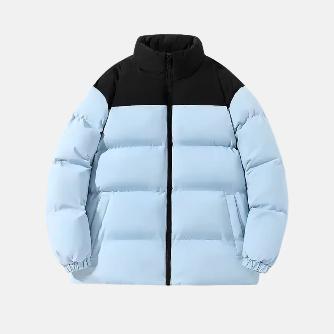 Men's Padded Jacket – Relaxed Fit – Lightweight Warm – Stand Collar – Zipper Closure - Image 8